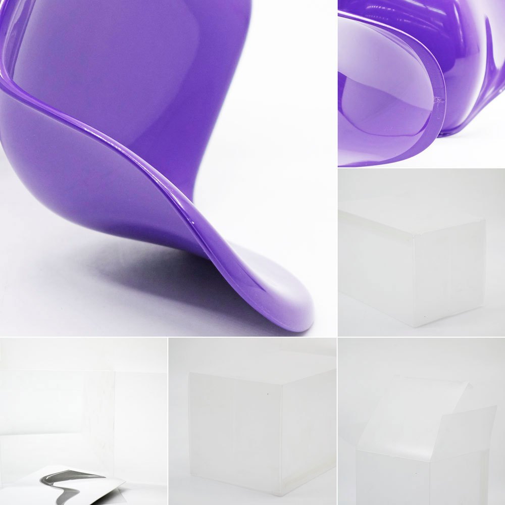 ヴィトラ デザインミュージアム Vitra Design Museum ミニチュアコレクション パントンチェア 1/6スケール 限定カラー パープル ●