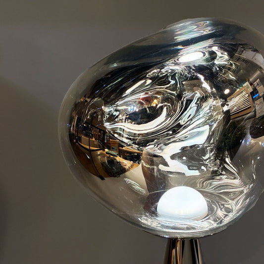 トムディクソン Tom Dixon メルトポータブル MELT PORTABLE シルバー 内蔵LED テーブルライト 間接照明 ヤマギワ取扱 イギリス 定価¥55,000- ★