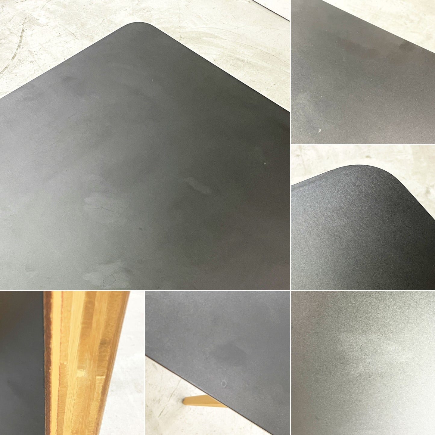 ナチュラルモダン Natural Modern メラミントップ ダイニングテーブル ブラック ビーチ材 テーパードレッグ W80cm ●
