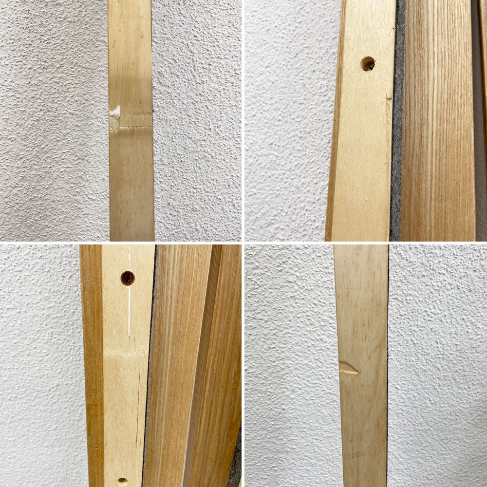 無印良品 MUJI タモ材 木製ベッドフレーム クイーンサイズ シンプルデザイン ナチュラル 廃番 〓