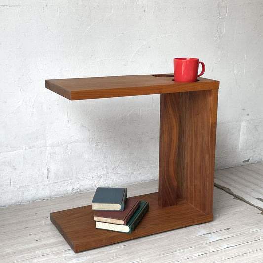 マスターウォール MASTERWAL エルヴィス ELVIS サイドテーブル W50 D25 H49cm ウォールナット材 無垢材 アカセ木工 ★