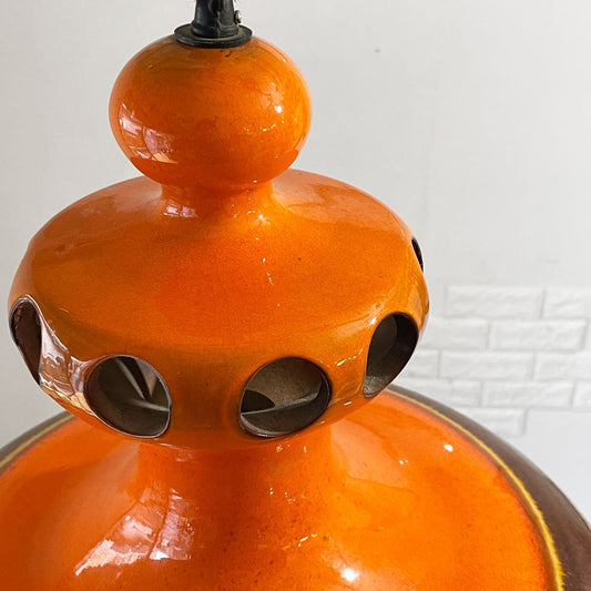 ファットラヴァ Fat lava ペンダントランプ セラミック 照明 陶器 西ドイツ ビンテージ 希少◎