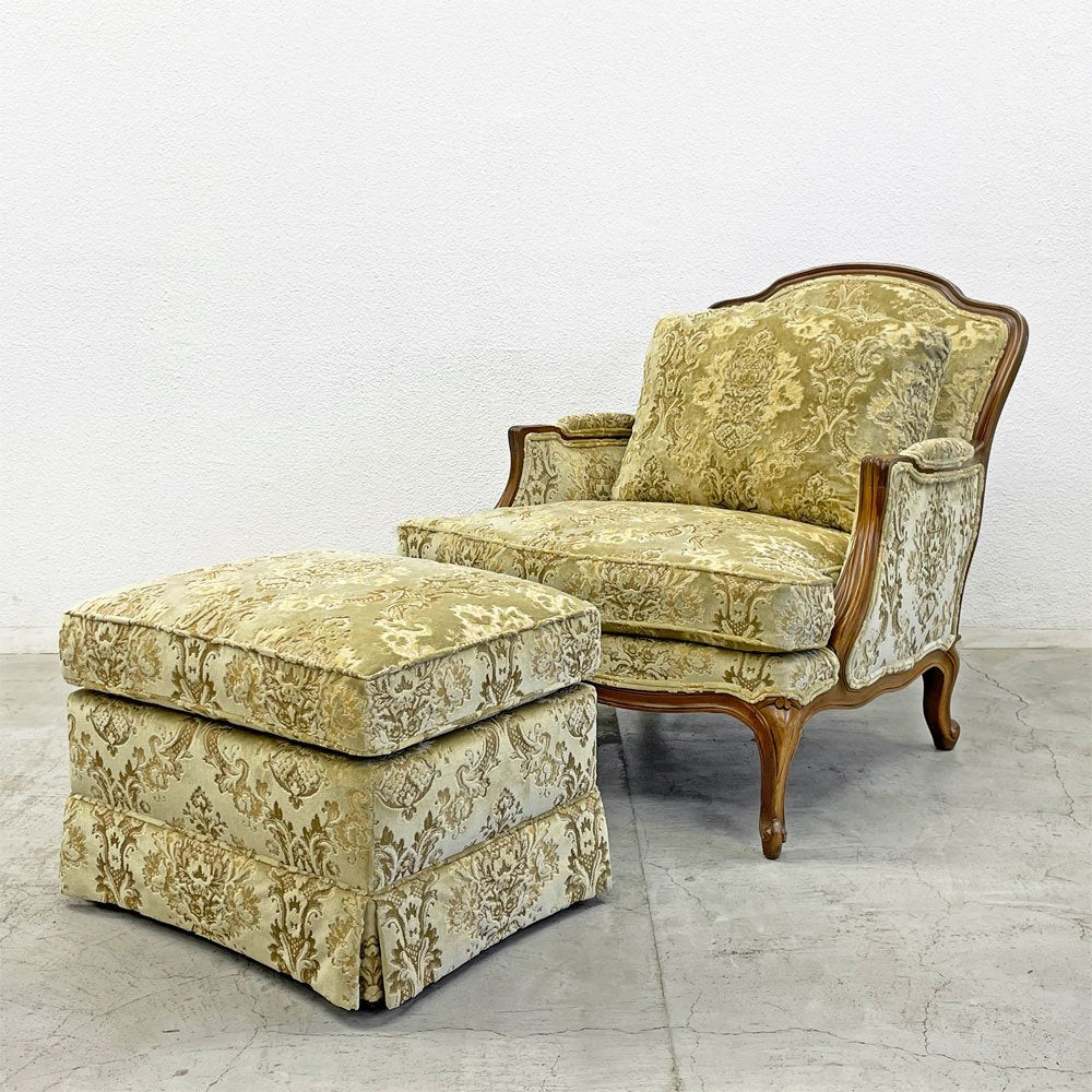 ドレクセル DREXEL HERITAGE アンティーク オットマン スツール