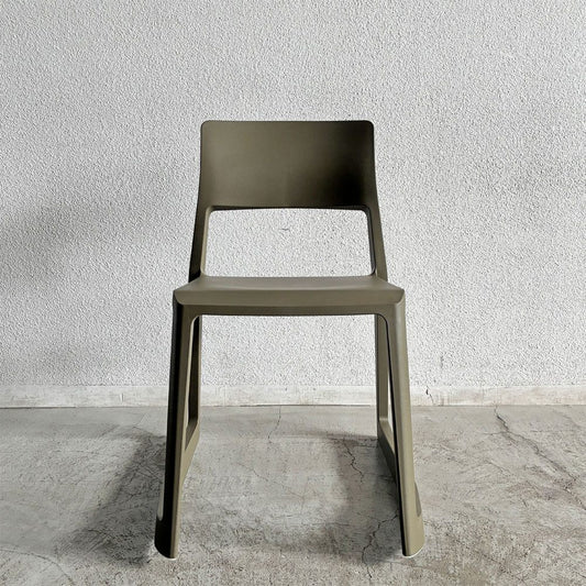 ヴィトラ Vitra ティプトン Tip Ton ワークチェア ダイニングチェア デスクチェア オリーブ スタッキング チルト機能 現行定価¥47,300- 未使用保管品 C 〓