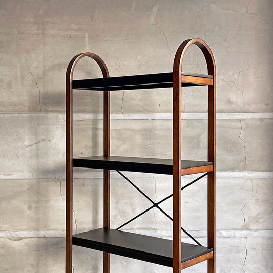 アンブラ Umbra ベルウッド Bellwood 5シェルフスタンド オープンシェルフ ブラック ウォールナットカラー モダンデザイン カナダ ♪