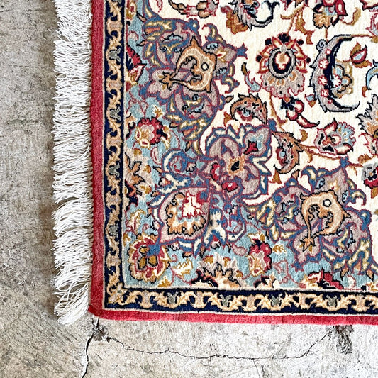 ライオンラグス LION RUGS イスファハン Esfahan ペルシャ絨毯 ラグ カーペット 90cm×65cm ウール タグ付 イラン ■