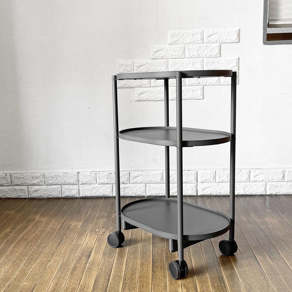 カチャカ kachaka カチャカシェルフ モジュラーシェルフ グレー 3段