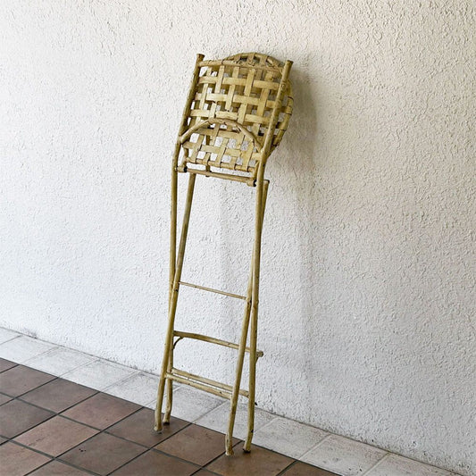 ビンテージ Vintage アイアン カウンターチェア ハイスツール フォールディング 折り畳み フレンチスタイル 屋外使用可 ◇