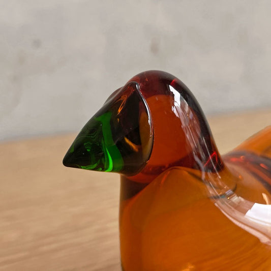 イッタラ iittala バーズバイトイッカ Birds by Toikka セビリアオレンジ×グリーン 2015年 131/1000 イッタラバード オイバ・トイッカ SCOPE別注 箱・テキスタイル付き♪