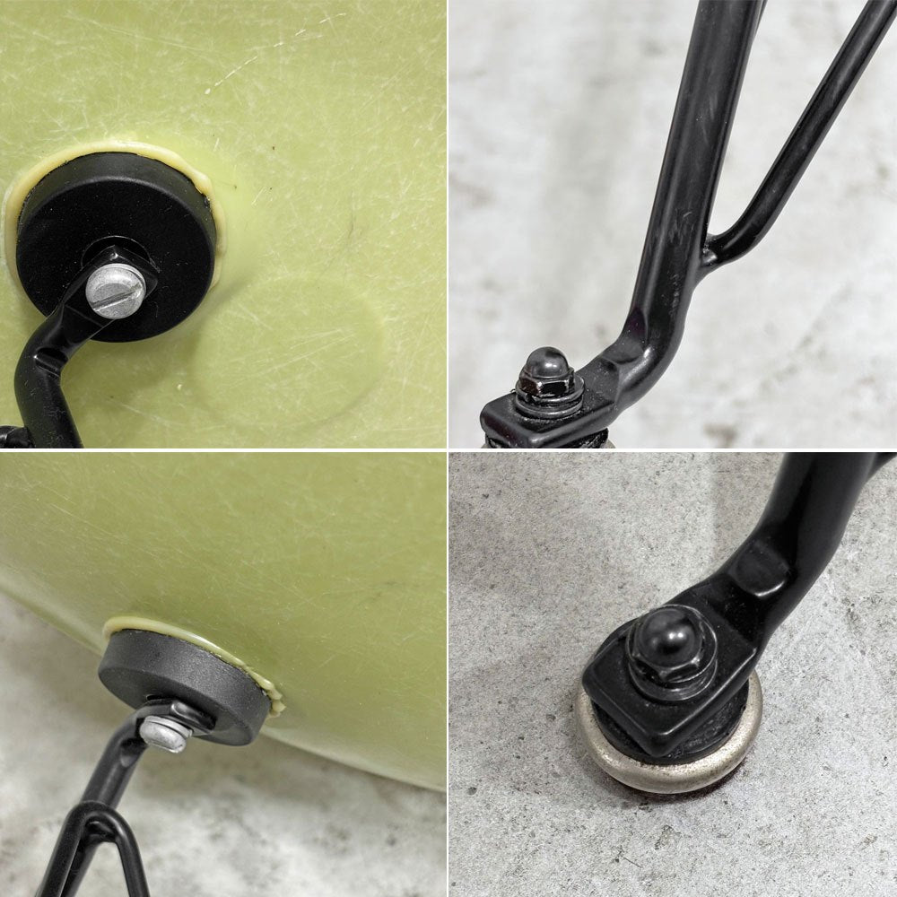 モダニカ MODERNICA サイドシェルチェア FRP ファイバーグラス エッフェルベース セロリ ブラック C&Rイームズ ミッドセンチュリー ●