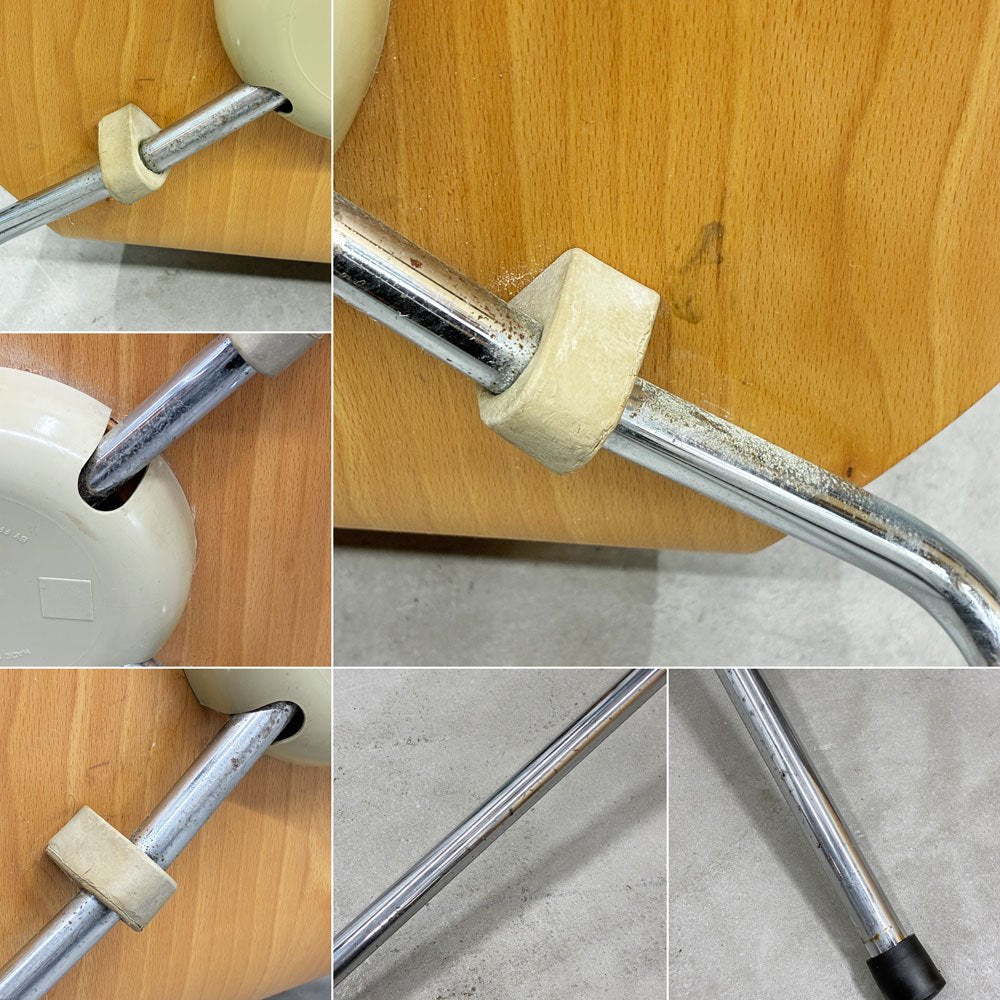 フリッツハンセン Fritz Hansen 3101 アントチェア 4本脚 ナチュラルビーチ材 ラッカー仕上げ アルネ・ヤコブセン 北欧家具 B ◎