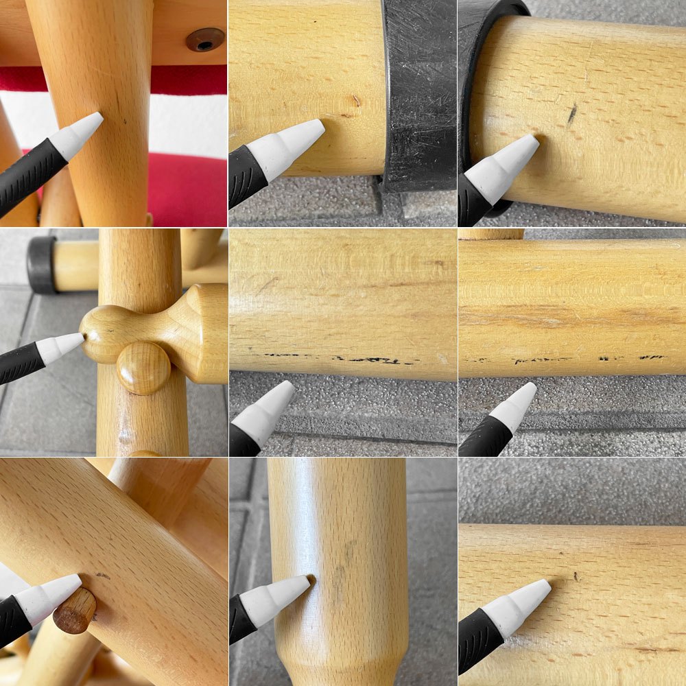 ストッケ STOKKE ヴァリエ VARIER マルチバランス MULTI バランスチェア 学習椅子 ファブリック レッド 北欧 ノルウェー ◇