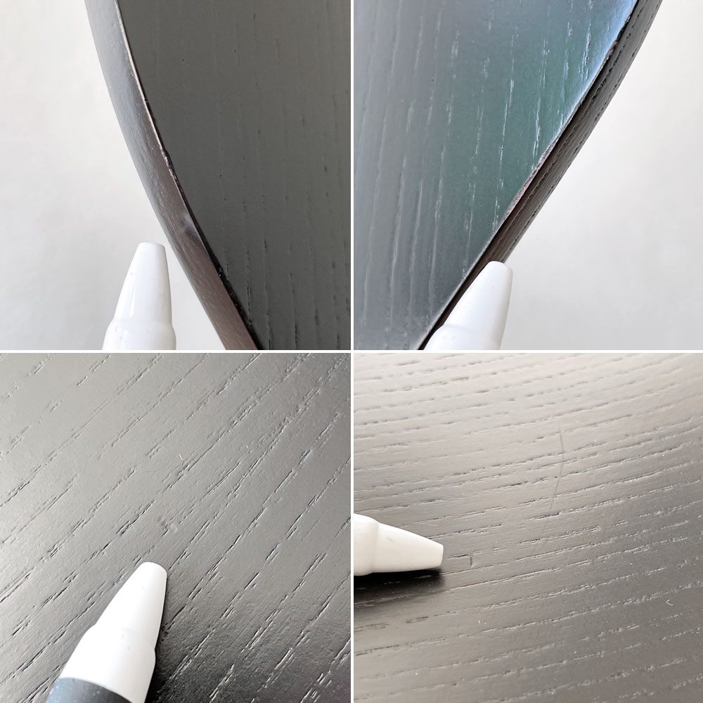 フリッツハンセン Fritz Hansen セブンチェア ダイニングチェア カラードアッシュ ブラック アルネ・ヤコブセン 北欧 デンマーク 定価¥76,780- 美品 A ◇