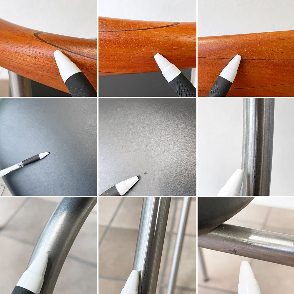 ピーピーモブラー PP Mobler PP701 アームチェア ダイニングチェア マホガニー材 ヌメ革 オイルダコタ ブラック ハンス・J・ウェグナー デンマーク 北欧家具 ◇