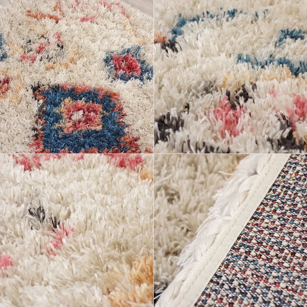かなでもの KANADEMONO ラグマット Playful Diamond Azilal Rug 121x189cm ●