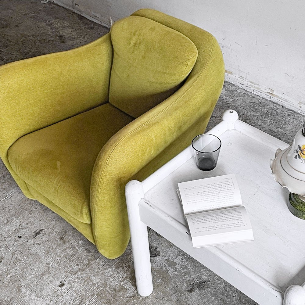 イデー IDEE ミニミラーアームチェア MINI MILLER ARM CHAIR パーソナルチェア シングルソファ ファブリック グリーン ■