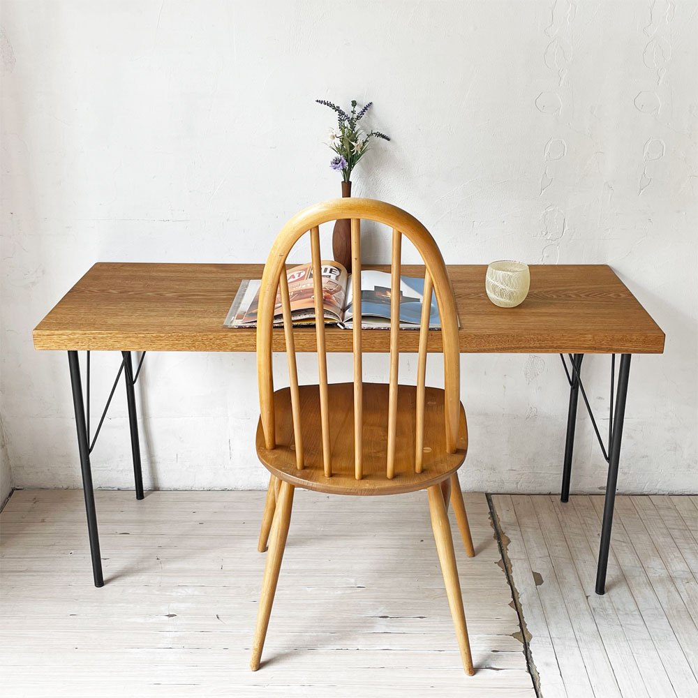 アーコール Ercol クエーカー チェア ダイニングチェア ビンテージ エルム×ビーチ材 英国家具 ★