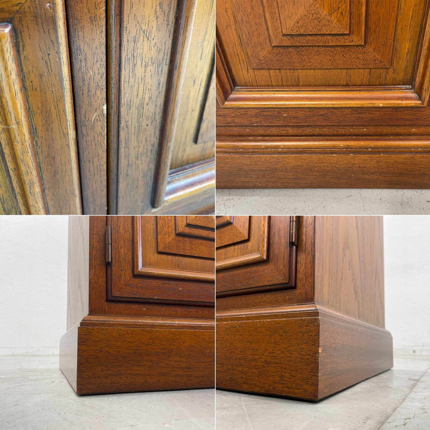 ドレクセルヘリテイジ DREXEL HERITAGE 飾り棚 3枚扉 照明付きガラスキャビネット 食器棚 クラシック アメリカントラディショナル〓 〓