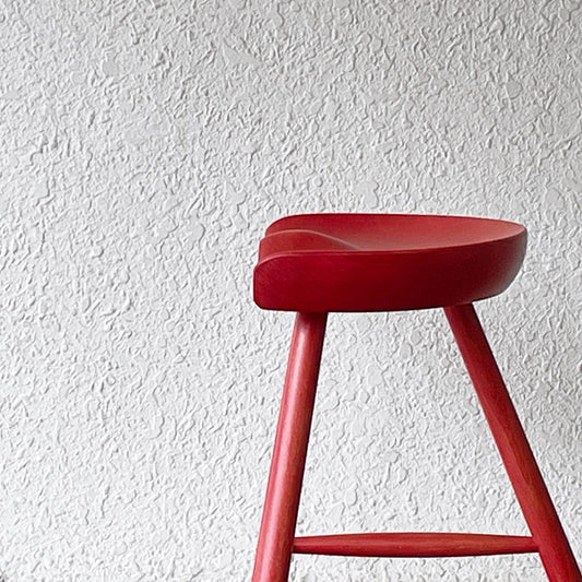 ワーナー Werner シューメーカーチェア Shoemaker Chair NO.49 スツール ビーチ材 カスタム塗装品 レッド ラーズ・ワーナー デンマーク ◇