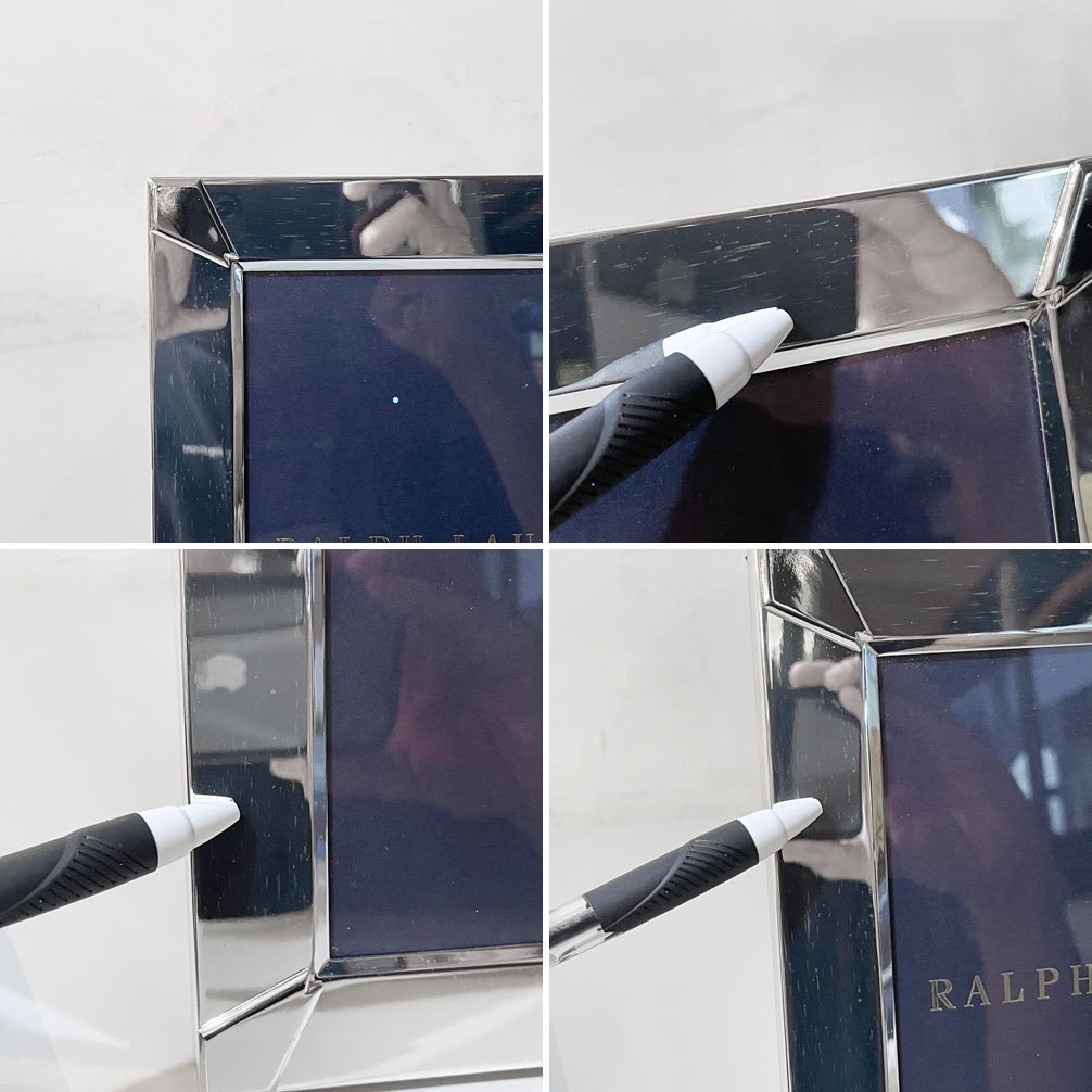 ラルフローレン Ralph Lauren フォトフレーム 写真立て シルバー 未使用 箱付き ■