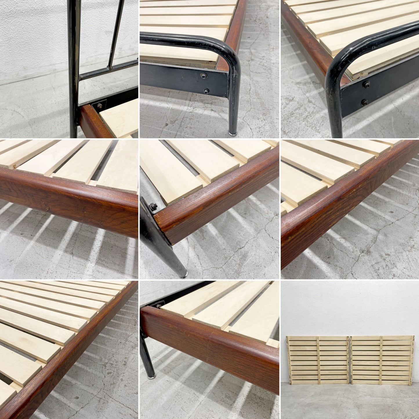 ジャーナルスタンダードファニチャー journal standard Furniture サンク SENS セミダブルサイズ ベッドフレーム アイアン インダストリアル 〓
