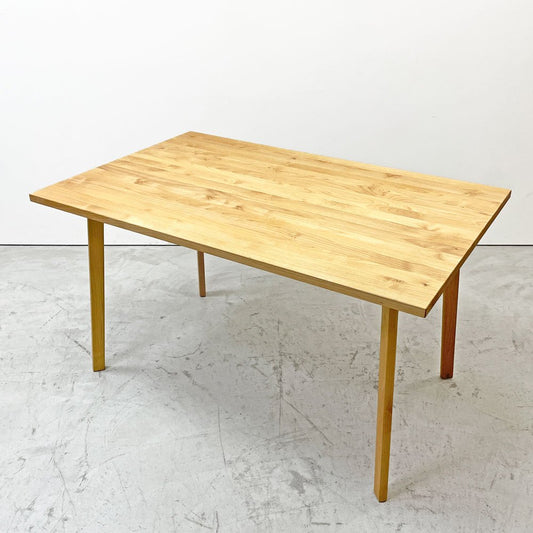 モモナチュラル MOMO Natural ダイニングテーブル RECT TOP 27 + CROCHET LEG AL W130cm アルダー材 ナチュラルモダン 定価¥86,500 ●