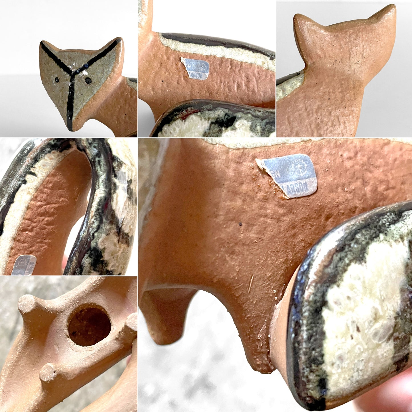 グスタフスベリ GUSTAVSBERG 小さな動物園 Lilla zoo きつね Fox フィギュリン 置物 リサラーソン ビンテージ 北欧雑貨 ■