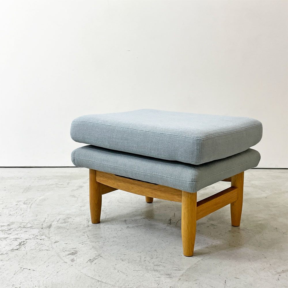 ウニコ unico リュス LYS オットマン ファブリック ブルー 北欧