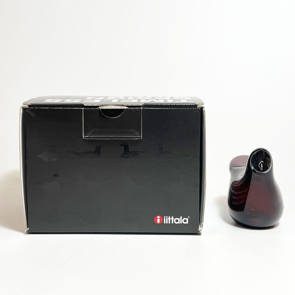 イッタラ iittala イッタラバード シエッポ Sieppo ブラウン × クリア 2015年 131/1000 箱&テキスタイル付 オイバ・トイッカ SCOPE別注 ★