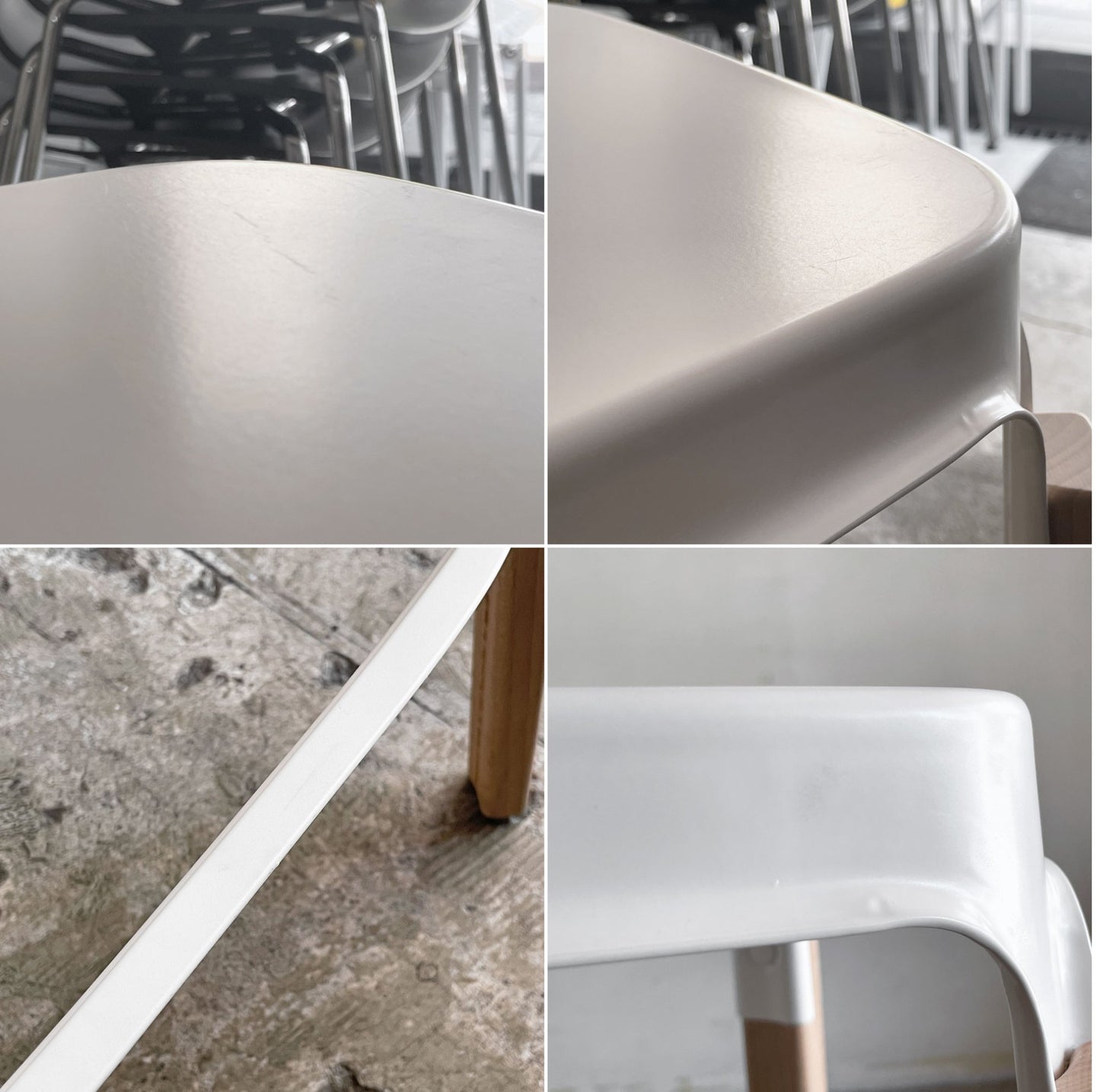 マジス MAGIS スティールウッドスツール Steelwood Stool ビーチ材 スチール ホワイト イタリア ロナン&エルワン・ブルレック ■