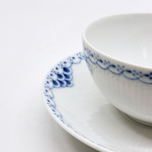 ロイヤルコペンハーゲン ROYAL COPENHAGEN プリンセス ティーカップ&ソーサー 220ml C&S デンマーク 北欧食器 D ●