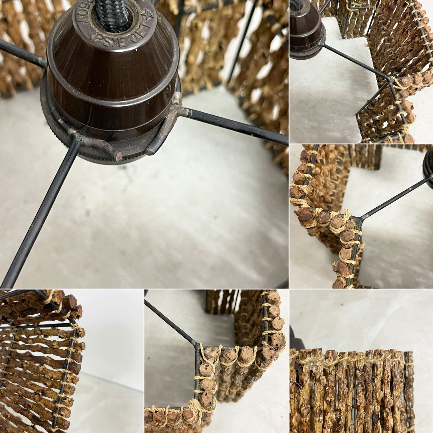 パームツリー PALMTREE ペンダントライト 照明 木製スティックシェード バリ リゾートスタイル ●