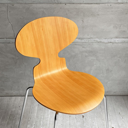 フリッツハンセン Fritz Hansen 3101 アントチェア 4本脚 ナチュラルビーチ材 ラッカー仕上げ アルネ・ヤコブセン 北欧家具 A ♪