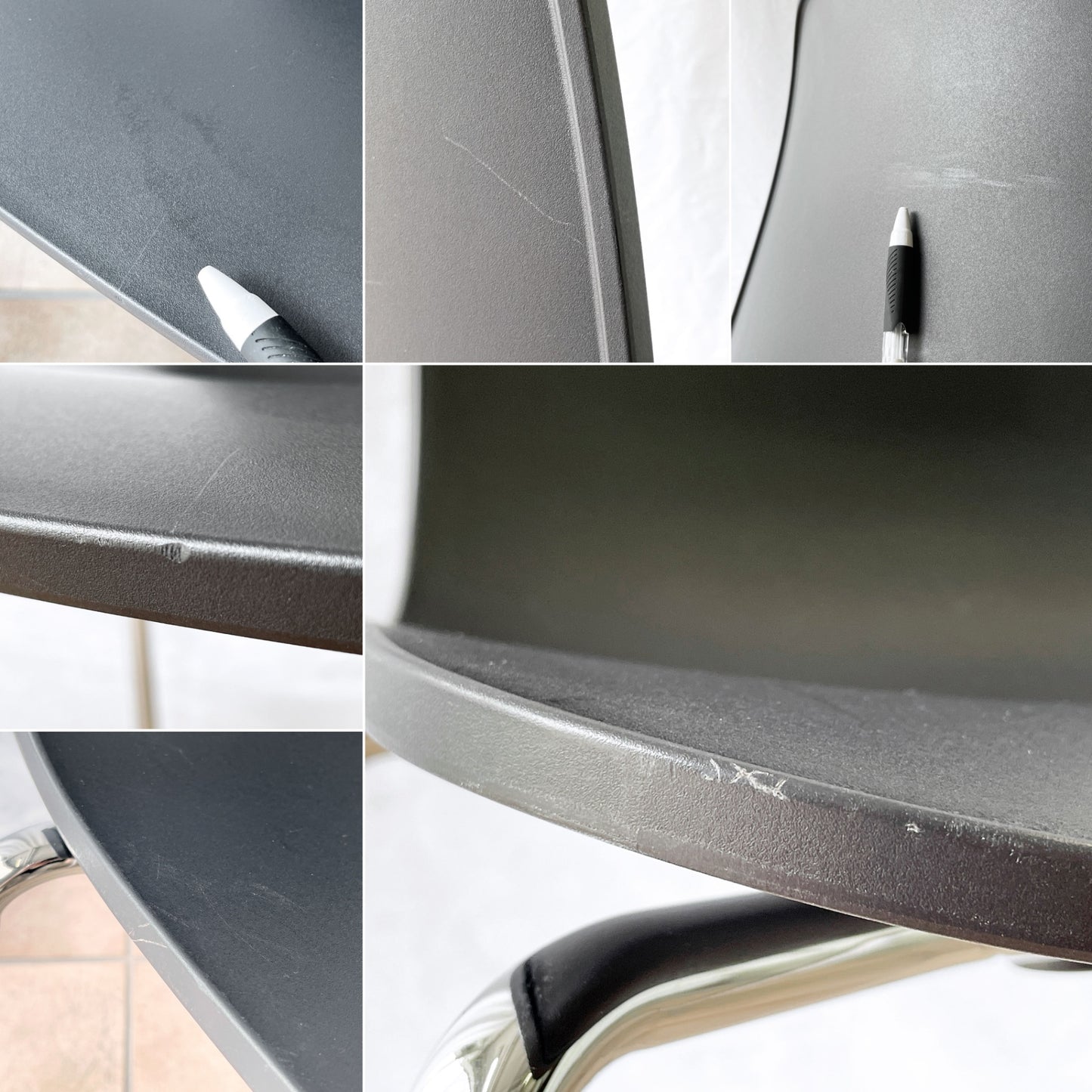 ヴィトラ vitra ハル HAL ハルチューブ サイドチェア ダイニングチェア ブラック スタッキング ジャスパー モリソン A ◇