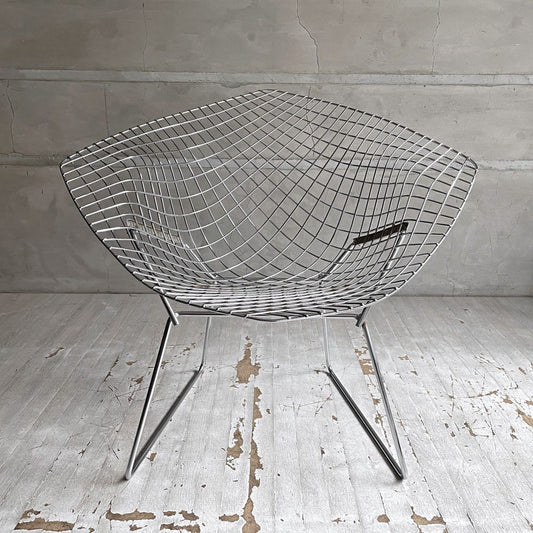 ノル Knoll ビンテージ ダイヤモンドチェア Diamond Chair ハリー・ベルトイア Harry Bertoia クロームフレーム ミッドセンチュリー ♪