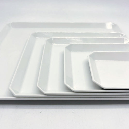 アリタジャパン 1616/arita japan スタンダード TY スクエアプレート 5枚セット 柳原照弘 有田焼 陶器 ホワイト ●