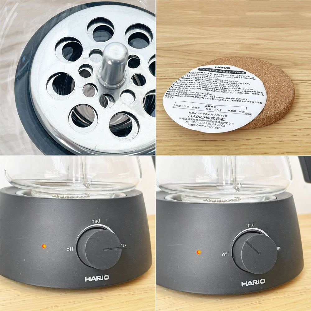 ハリオ HARIO エレクトリックコーヒーサイフォン Electric Coffee Syphon ECA-3 ペーパーフィルター付きジャパン 電気サイフォン 耐熱ガラス ★