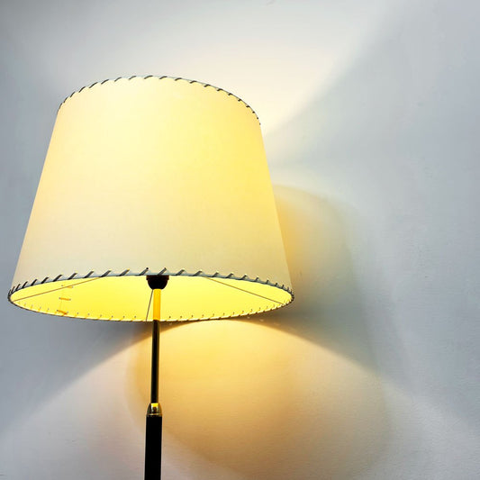 サンタ&コール Santa&Cole ピエデサロン PIE DE SALON フロアランプ 照明 高さ調整可能 ハウメサンズ Jaume Sans レザーシャフト スペイン ●