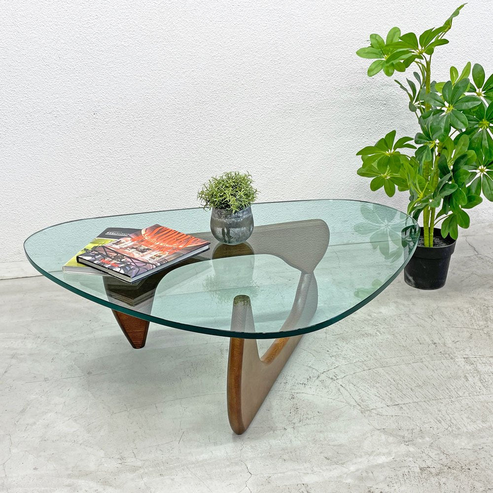 イサムノグチ Isamu Noguchi コーヒーテーブル Coffee Table リプロダクト品 ガラス天板厚約1.8mm 名作 デザイナーズ家具 〓