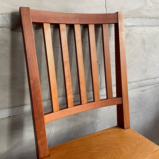 北の住まい設計社 KITANOSUMAISEKKEISHA ミッションチェア Mission chair アームレスチェア ダイニングチェア 板座 チェリー無垢材 廃番 ♪