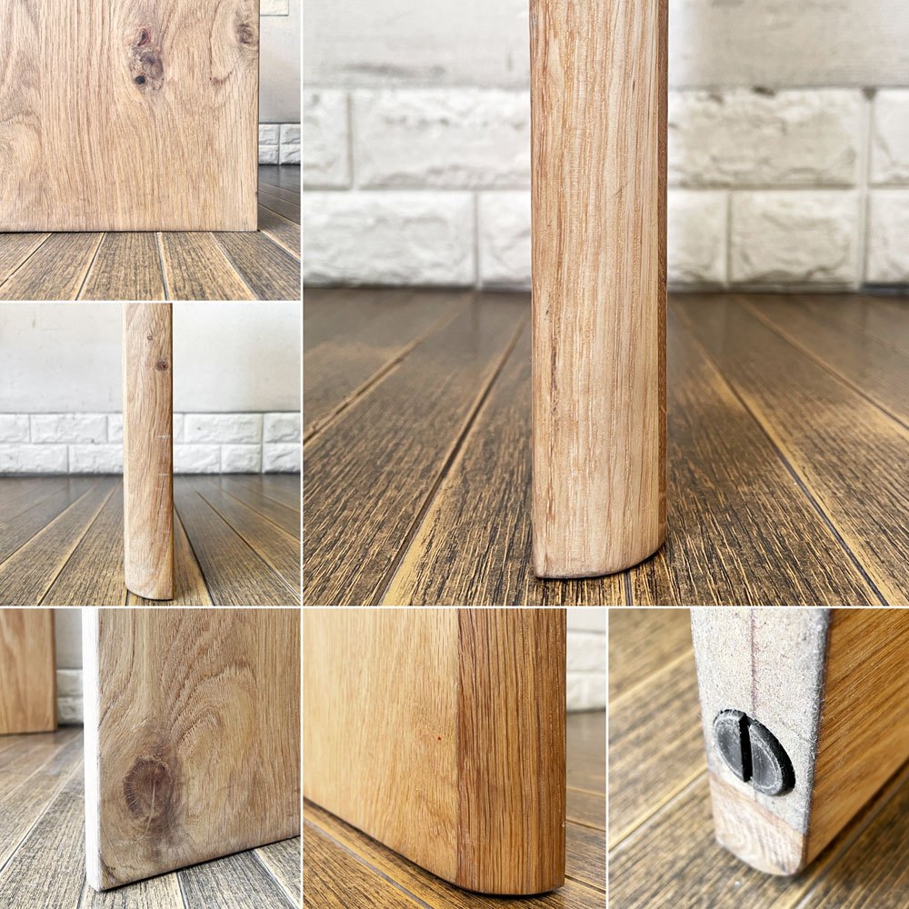 リラックスフォーム RELAXFORM コパン COPAINS デスク オーク材 W87.5cm コンソール ディスプレイラック ナチュラル 関家具 定価¥31,250- ◎