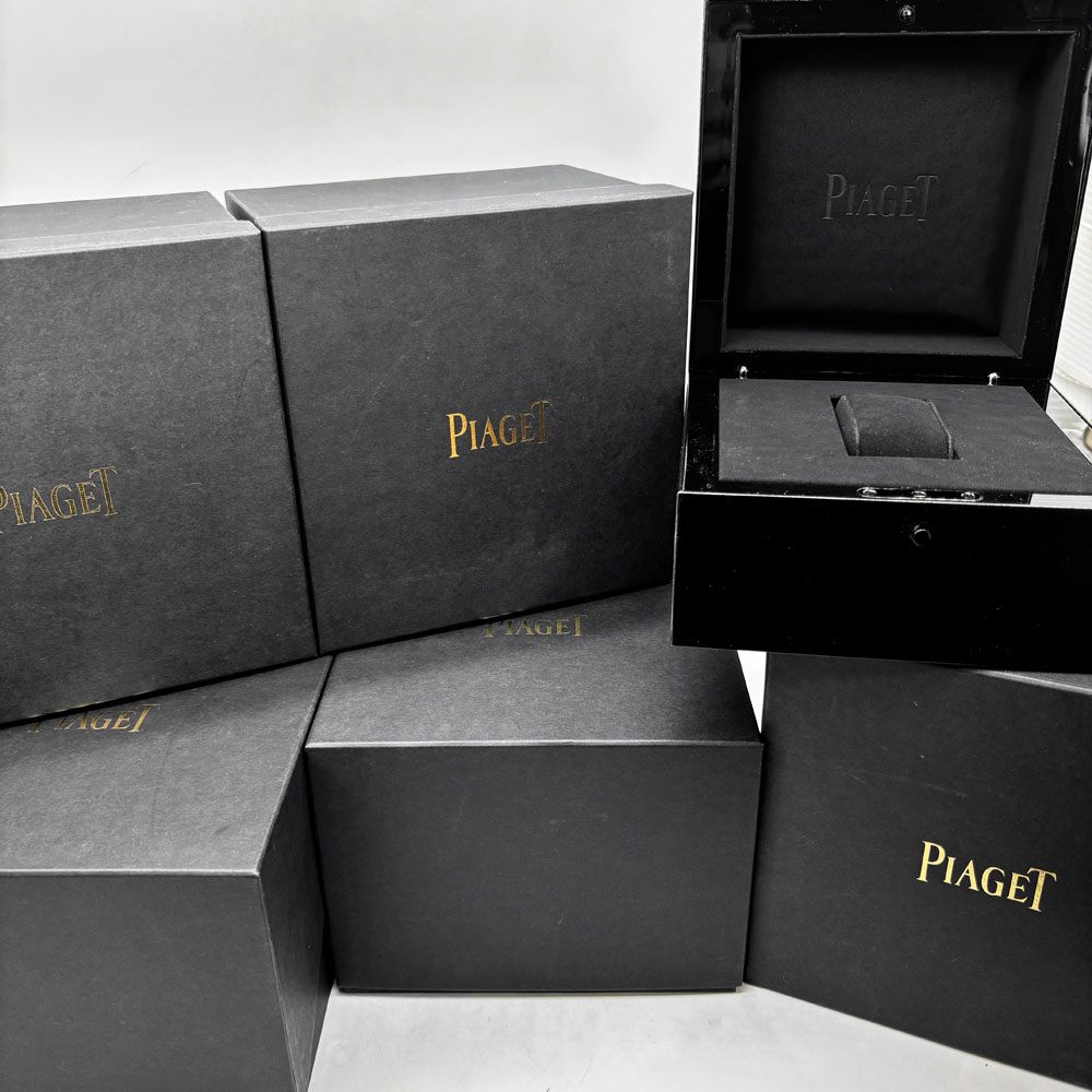 ピアジェ PIAGET 時計 ウォッチボックス ケース 純正ボックス 箱のみ ブラック 冊子付き スイス B ●
