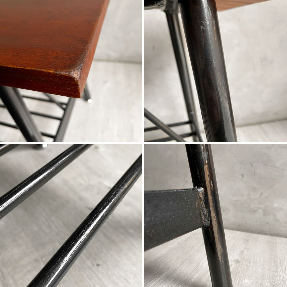 ジャーナルスタンダードファニチャー j.s.F サンク SENS ダイニング ベンチ W120cm オーク無垢材 アイアン インダストリアル 廃番モデル ♪