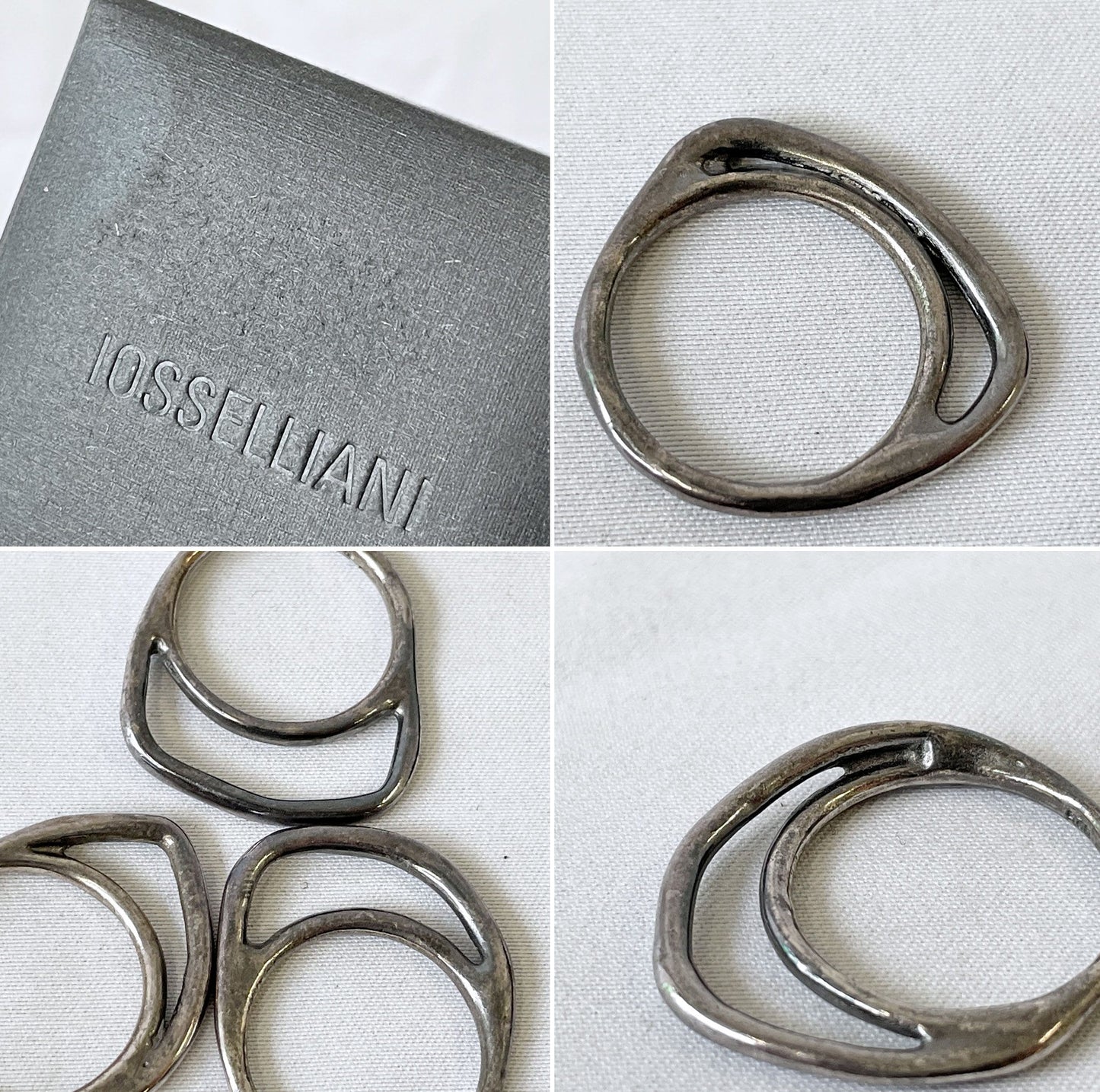 イオッセリアーニ IOSSELLIANI クラシックコレクション CLASSIC COLLECTION アルバ Alba 8連リング スタックリング パズルリング シルバー925 約13号 ◇