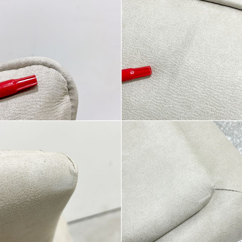 リラックスフォーム RELAX FORM アルフレード ALFREDO ソファ 背クッション 置き型クッション プラチナグレー レザーテックス 関家具 ロータイプ H42cm 展示品 B ●