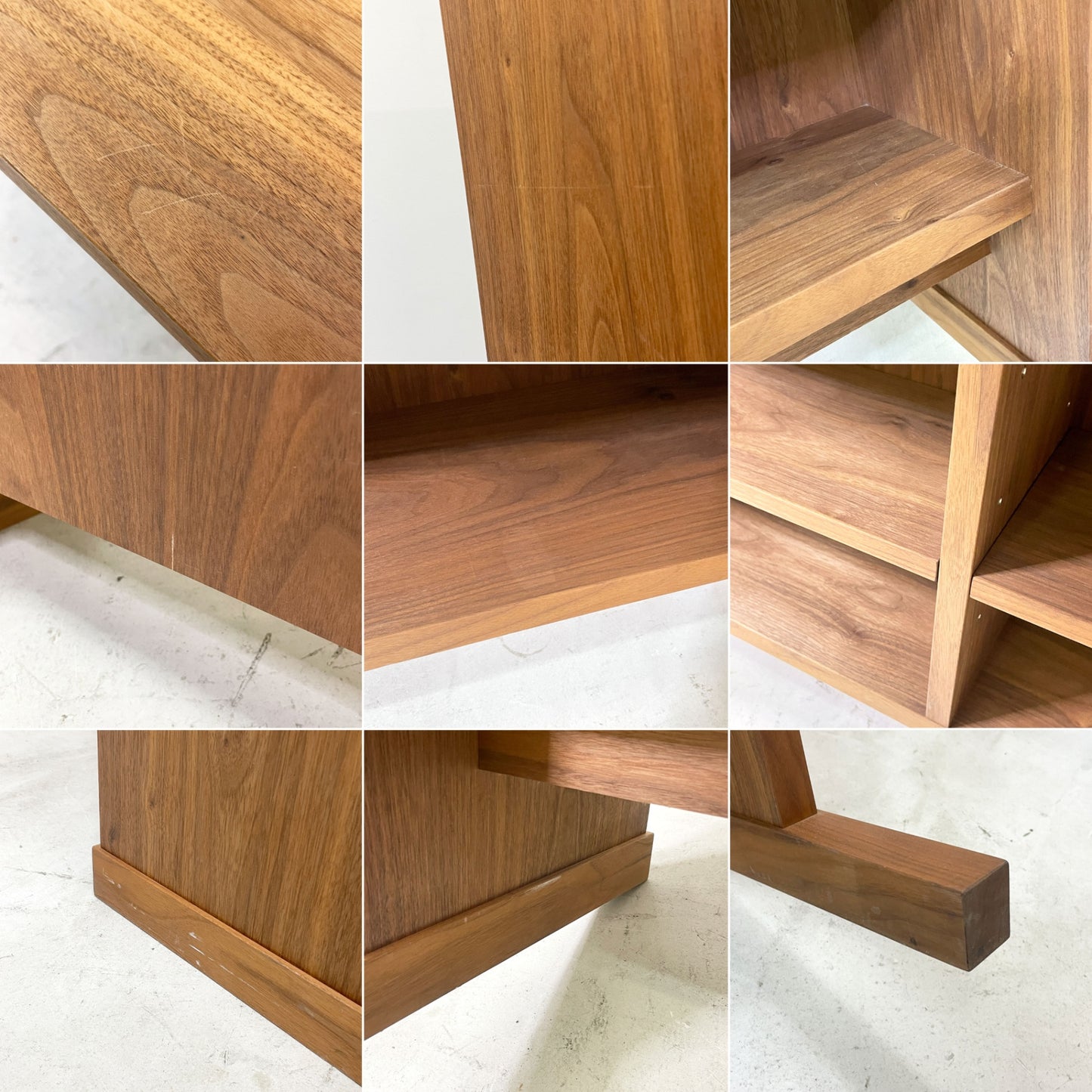 マスターウォール MASTERWAL ノリータ NOLITA カウンターテーブル ハイテーブル ディスプレイラック ウォールナット無垢材天板 定価¥203,500- ●