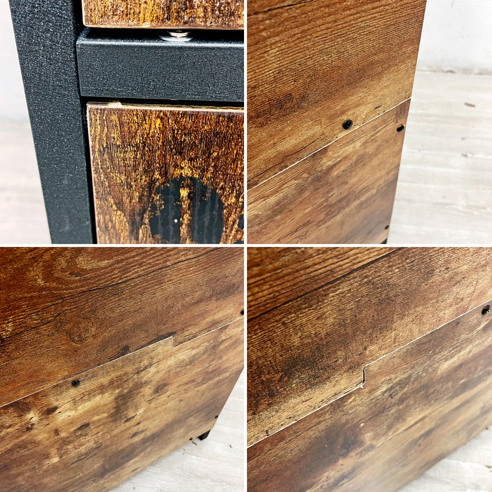 小島工作所 KOSHIMA CRAFT HOME クルト KURT サイドボード キャビネット 木目調 MDF スチール インダストリアル 定価¥42,350- ●