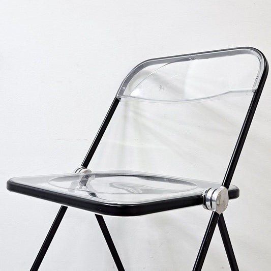 アノニマカステッリ ANONIMA CASTELLI プリアチェア PLIA チェア クリア ブラックフレーム ジャンカルロ・ピレッティ イタリア B ●