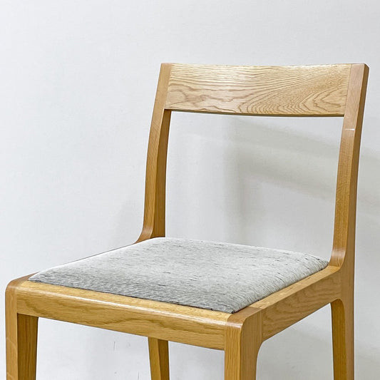 メーカーズ MAKER'S ダニッシュ Danish ダイニングチェア オーク材 モントレー ファブリック シルバーグレー 北欧スタイル A ●