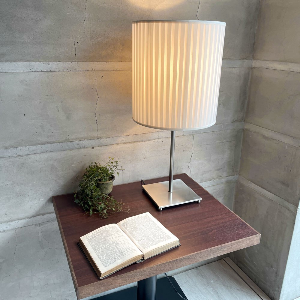 ワイスワイス WISE WISE プリーツ PLEATS KW-701 テーブルランプ Φ30cm デスクライト 卓上照明 高さ調整可能 未使用品 定価 ¥47,250-♪